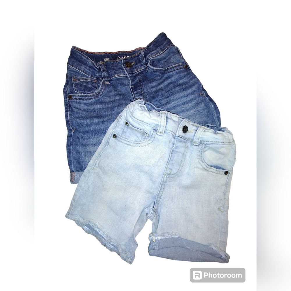 Two Pairs of Cat & Jact denim blue jean shorts
